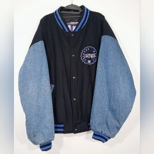 VINTAGE LOGO ATHLETIC ORLANDO MAGIC NBA VARSITY JACKET.